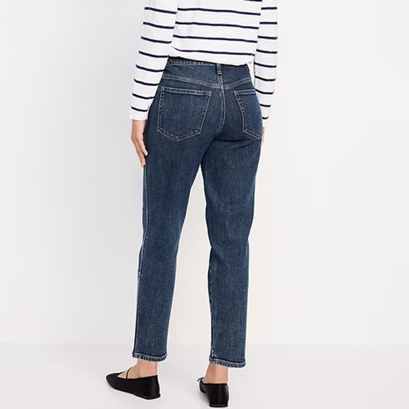 NWT Old Navy High-Waisted OG Straight Utility Jeans Blue Denim Plus Size 16 - Picture 10 of 12